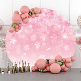 Weiß Blumen Bokeh Funkeln Rosa Geburtstag Hintergrund Banner